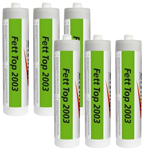 Divinol 23980 500g Kartusche Schmierfett, Universalfett, KFZ-Schmierung, wasserbeständig, teilsynthetisches, wasserabweisendes Langzeitschmierfett mit sehr gutem Haftungsvermögen (6x500g)