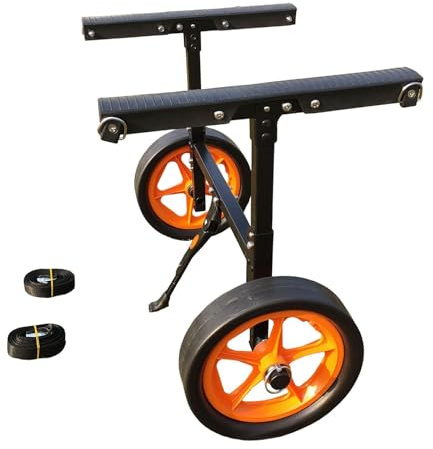harayaa Kayak Cart Canoe Cart Foldable Sturdy Iron Portable for Paddleboards Float Mats Detachable Kayak Trailer Trolley
