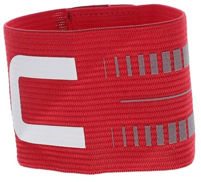 Kisangel Brazalete del Capitán De Fútbol Bandas del Capitán Arm para El Fútbol Red
