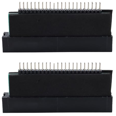 Alide Lot de 2 adaptateurs IDE 44 broches vers IDE 40 broches, convertisseur de disque dur 2,5 pouces mâle vers mâle pour ordinateurs portables, ordinateurs de bureau, SSD