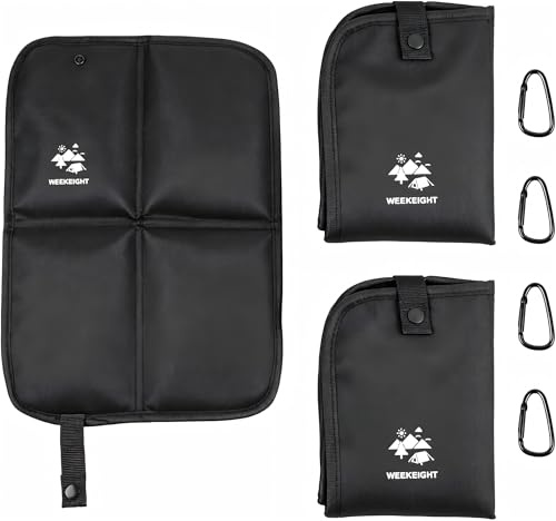 TIANCEWAN Sitzkissen Outdoor Faltbar, 10MM Verdicktes Thermo Sitzkissen mit 600D Oxford-Gewebe, Wasserdicht Sitzkisse für Camping Wandern Stadion (2 Stück)