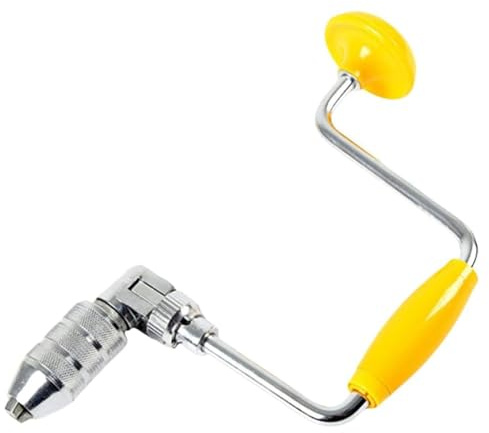 Jnchdghwa Trapano Manuale con Cambio Rapido, Acciaio Resistente per Progetti di Lavorazione del Legno, con Impugnatura Ergonomica.
