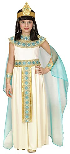 W WIDMANN MILANO Party Fashion - Costume da Cleopatra per bambini, abito, regina egiziana, costumi in maschera
