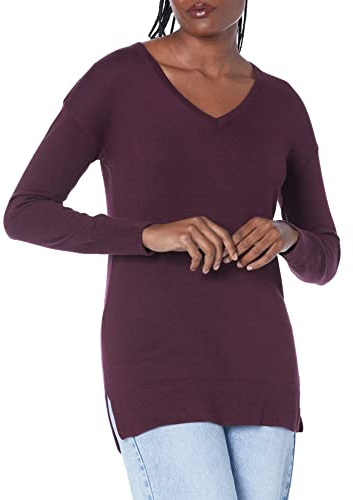 Amazon Essentials Mujer Jersey Tipo Túnica Ligero de Manga Larga y Cuello en Pico (Disponible en Tallas Grandes)