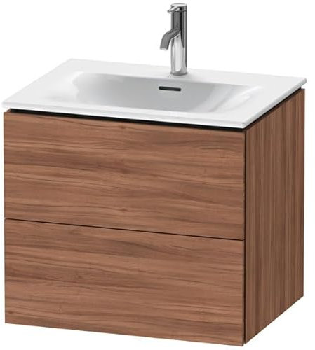 Duravit L-Cube Mueble de Pared LC6305, 620x481 mm, 2 cajones, para Viu 234463, Color: Nogal Natural Decorado