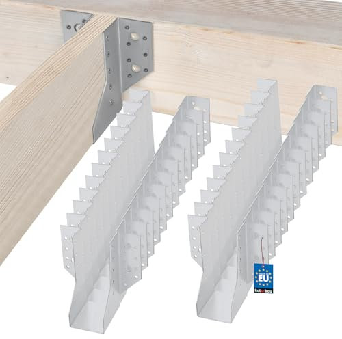 KOTARBAU® 25er Set Balkenschuh Typ A 50 mm Holzbalkenverbinder Balkenverbinder für Baukonstruktion außenliegend Verbinder