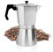 ACTIV CUISINE Cafetera italiana de aluminio, 9 tazas de capacidad, mango ergonómico, válvula de seguridad, filtro desmontable, 450 ml