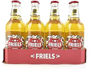 Friels - Vintage Cider- 7.4% ABV, 8 x 500ml Glass Bottles | Vegan & gluten free cider; 8 x 500ml glass bottles; Award winning Herefordshire cider; For celebrations & get togethers