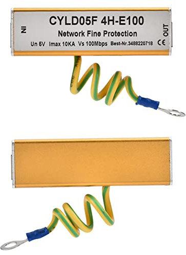Adaptateur RJ45 RJ11 Protection contre les Surtensions Réseau Ethernet Protection contre les Surtensions Thunder Lighting 5V, Température de fonctionnement: -60 ° ~ 190 °
