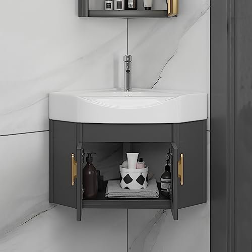 Badezimmerschrank hängend,Bathroom cabinet,waschbeckenunterschrank schmal,waschbecken klein mit Unterschrank,badezimmerschrank hängend Mit Wasserhahn,Kommerzielles Handwaschbecken,Waschtisch Möbel ( C
