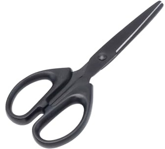 NatSumeBaics Small Black Scissors All Purpose Cute 6 Paper Scissors Professional Craft Shears for Office School Home Accessories (6)