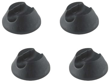 4 Stück Haarnadel-Beine, Kunststoff-Möbel-Bodenschoner für Tisch, Schreibtisch, Stuhl, Füße, Bein, schwarz, A-Stil