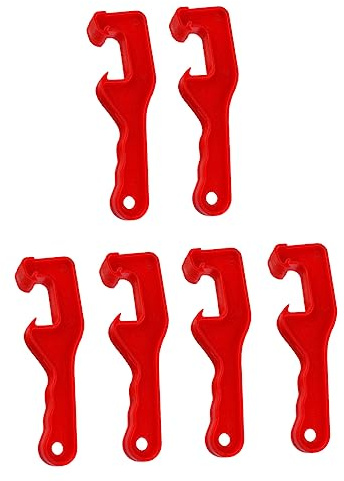 HEMOTON 6 Pièces à Bidon De Peinture D'un Gallon Extracteur De Couvercle De Seau Ouvre-boîte De Peinture Outils Universels Outil De Plastique Baril Ouvert