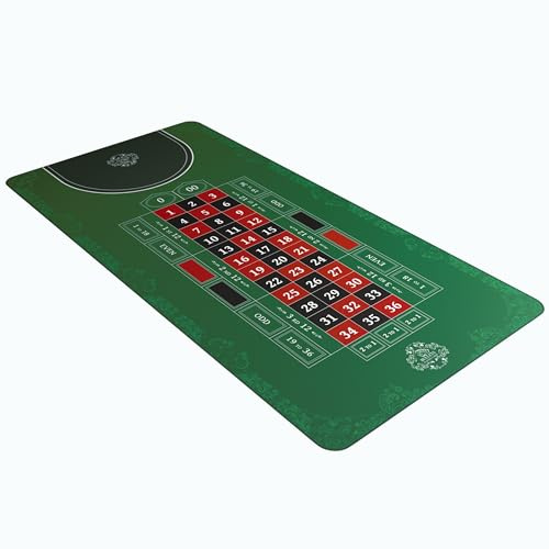 Bullets Playing Cards, Roulette Matte, Verschiedene Größen, Double 0 oder Single 0 (Double 0