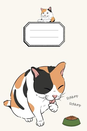 Notizbuch bunte Katze Glückskatze: liniert, A5, Softcover, für Katzen-Freunde und Katzen-Liebhaber, Mädchen und Jungen, als Hausaufgabenheft, Tagebuch, Bullet Journal, Kladde, ideal als Geschenk