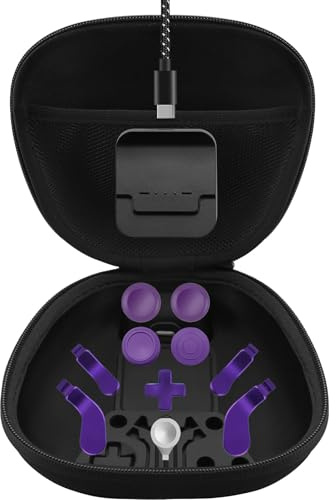 Complete Component Pack for Xbox Elite Controller Series 2 - Accessories Includes 1 Controller Carrying Case, 1 Charging Dock, 4 Thumbsticks, 4 Paddles, 1 Adjustment Tool and 1 Charging Cable(Purple)