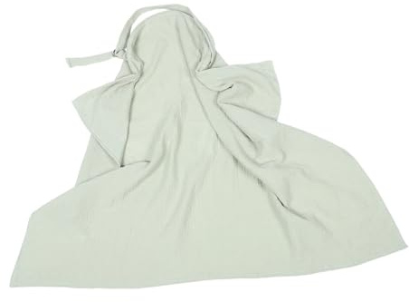 Cubierta de Lactancia con Aro de Algodón Verde para Madres | Delantal Portátil para Privacidad, Uso en Alimentación Pública y Lactancia, Suave y Ligero