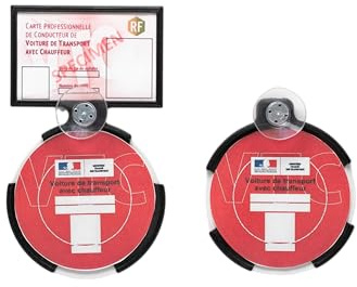 VETC Supports Carte & Macarons VTC avec Vitres Protectrices
