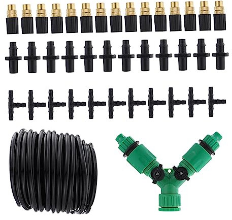 TOYANDONA Tropfbewässerungssystem Mit Düsen-Kits Nebelbewässerungsdüsen Und Bewässerungsschlauch-Kits Für Gartenbewässerung