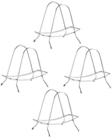 CIYODO 4 Pièces Support Acier Inoxydable pour Planche à Découper Organisateur de Couvercles de Pots et Rangement de Planche à Découper pour Cuisine de Rangement Pratique et Gain de Place