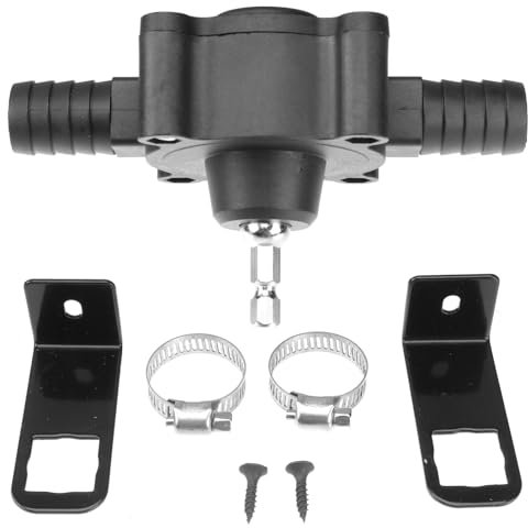 Yardenfun Pompe de Perceuse Électrique Auto Amorçante pour Pompe à Eau Huile Portable Facile à Installer pour Eau Douce Eau de Mer Solvants