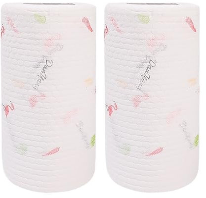 Kitchen Roll Rags Non-Woven Reusable Cleaning Cloths Household Kitchen Washing Dishcloths Rag Towels Cleaner Wipes Cloth for Home Care and Cleaning(Colorful- 200PCS)