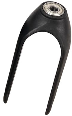 mophrati Reliable Front Fork for Wheelchair Strong and Wear-Resistant ABS Wheelchair Caster Forks Wheelchair Replacement , 8 inch