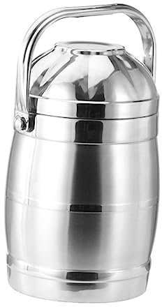 VALICLUD Bol à Soupe Thermique Et Conteneur à Lunch 2,2l En Acier Inoxydable Alimentaire Double Couche Sous Vide Isolation Portable Pour Travailleurs Et Étudiants Transport Repas École Extérieur