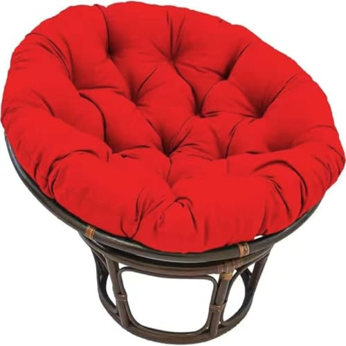 Papasan Round Chair Cushions, Soft Fluffy Papasan Overstuffed Chair Cushion, Für Korbsessel Outdoor Gartenmöbel Sitzauflage(A,120cm*120cm)