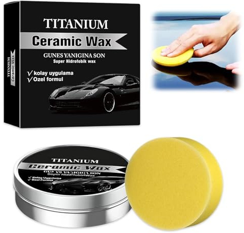 Car Protective Wax Paste, Premium Car Wax Polish & Scratch Repair Remover Paste, Strong Protection Ceramic Coating Car Effect, Professional Car Cleaning Products for All Vehicle Colors & Paint Types