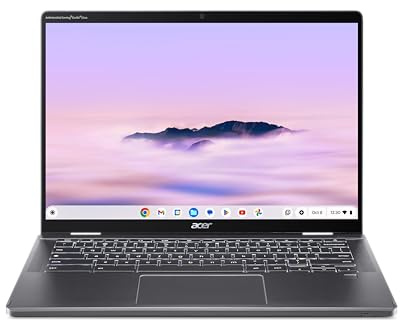acer Chromebook Plus Spin 714 CP714-1HN, Chromebooks, 14 Touchscreen, Intel Core Ultra 5, 8GB RAM, 512GB Storage, Intel Graphics