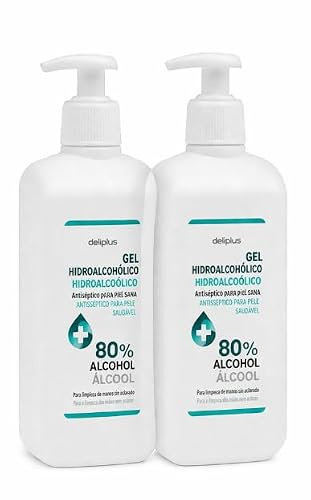 Eliplus Gel hidroalcohólico antiséptico 80% alcohol sin aclarado pack 2 x 500 ml