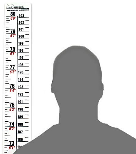 Height Rule – Fractional/Metric – 80 Inch/203 Centimeter Long – White