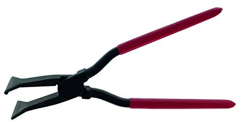 Stubai 282059 Seaming Pliers R-8 Straight KTL/PVC-Coated, Black/Red, 60 mm