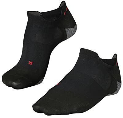 FALKE herr Löparstrumpor RU5 Race Invisible M In funktionellt garn antiblåsning 1 par, Svart Black-Mix 3010, 42-43