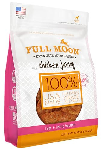 Full Moon Chicken Jerky Healthy All Natural Dog Treats Human Grade For Hip And Joint 12 oz