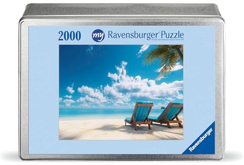 Ravensburger Fotopuzzle 2000 Teile mit eigenem Bild Metallbox Querformat HB | 2000 Teile, Zum Selbstgestalten, Personalisierte Fotogeschenke, Für Kinder und Erwachsene