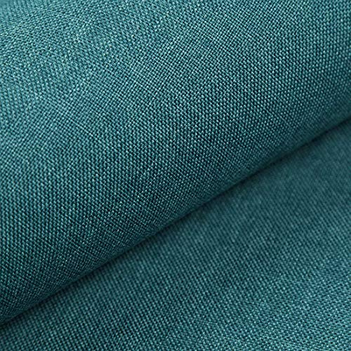 Heko Panels Stoff Meterware Torino Zum Nähen Möbelstoff Polsterstoff MöbelBezugsstoff Für Möbel Stühle Ecksofa Eckbank Sofa Blickdicht Petrol als Meterware erhältlich – 1 Stück = 1 m x 1,47 m