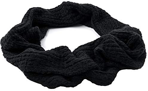 MFAZ Morefaz Ltd Vintermössa eller halsduk dam ull mössa mössa mask stickad hals mössor fleece pom pom pom