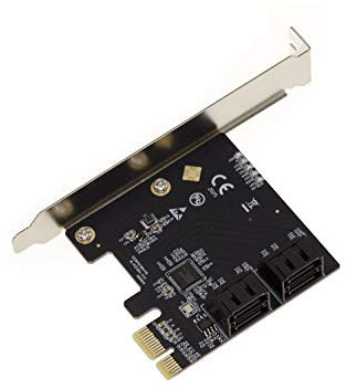 KALEA-INFORMATIQUE Carte contrôleur 4 Ports pour Disque SATA sur Port PCI Express PCIe x1 avec Support AHCI et UEFI. Chipset ASM1064