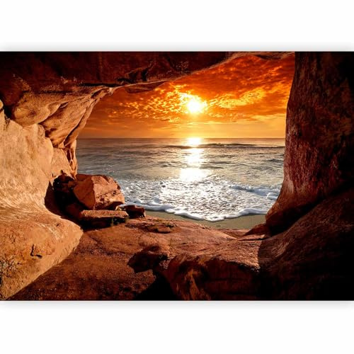 murando - Carta da Parati Moderna Spessa per Soggiorno, Mare, 350x256 cm | Fotomurali in TNT, Spessore Maggiore, Decorazione da Muro XXL, Poster Giganti da Parete, Spiaggia, Produzione Europea