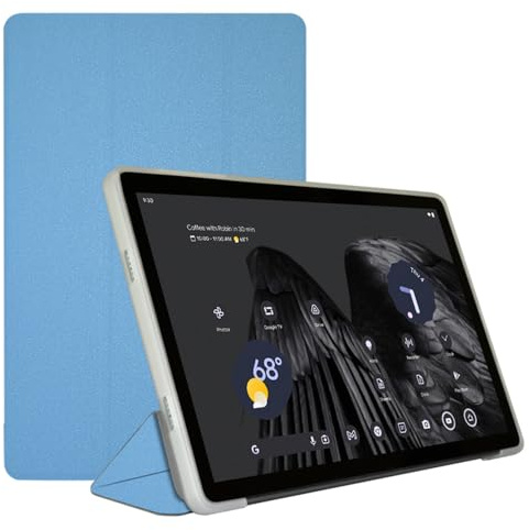 AKNICI Hülle für TECLAST M50 Pro/TECLAST M50/TECLAST M50HD Gaming Tablet 10 Zoll, Ultra Dünn PU Leder Weiche TPU Rückseite Abdeckung Klappständer Schutzhülle mit Auto Schlafen Wachen, Blau