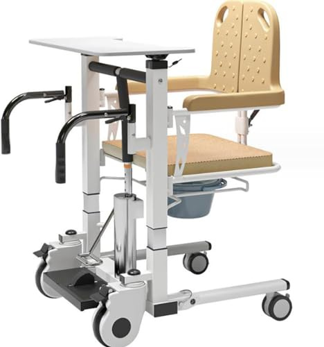 hidráulico para el hogar, Silla de ruedas de transferencia portátil,Silla de ruedas elevadora de pacientes,gruas para personas mayore,con Asiento Dividido 180° A