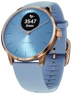 Withings ScanWatch Light – Hybrid Smartwatch, 24/7 Herzüberwachung, Aktivitätstracking, Zyklusverfolgung, Schlafüberwachung, Connected GPS, 30 Tage Akkulaufzeit, Android & Apple kompatibel