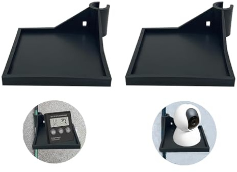 Newyuan Grow-Zelt Eckregal, Regale für Hygrometer, Kamera & Pflanzzubehör, 16mm Stangen (2, Schwarz) | 16mm Stangen (2, Schwarz)