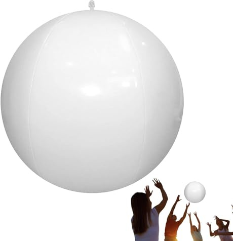 LED-Strandbälle, aufblasbarer Poolball, 40,6 cm, aufblasbarer LED-Leucht-Wasserball, 16 Farben, aufblasbares Poolspielzeug mit LED-Lichtern, PVC-aufblasbarer Leuchtball mit Fernbedienung