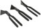 Pinze piegate in acciaio al carbonio nero, set di 3 pinze per lamiere dritte, angolate 45° e 90, per lamiere di metallo di piegatura