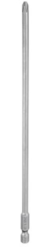 QUARKZMAN #2 Embout de Tournevis Cruciforme Phillips Ph2 Tige Hexagonale de 1/4 8 (200mm) Long en Acier S2 Magnétiqueembout de Tournevis Électrique pour Perceuse 0,197 (5mm) Tige