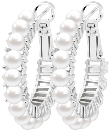 GLOQUAT Pendientes de Aro de Oro CZ Modernos Chapados en Oro de 14K Pendientes de Aro Baguette para Mujeres Peso Ligero Vintage Pendientes de Circonita Cúbica Pendientes de Aro Redondos Circulares de