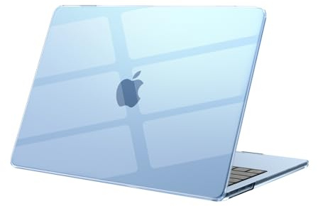 eleger Case Compatible with MacBook Air 13 inch M5 A3449 M4 A3240 M3 A3113 M2 A2681[Matching Mac's Color], Released in 2026 2025 2024 2022, Plastic Shell Cover for MacBook Air 13.6, Sky Blue Clear